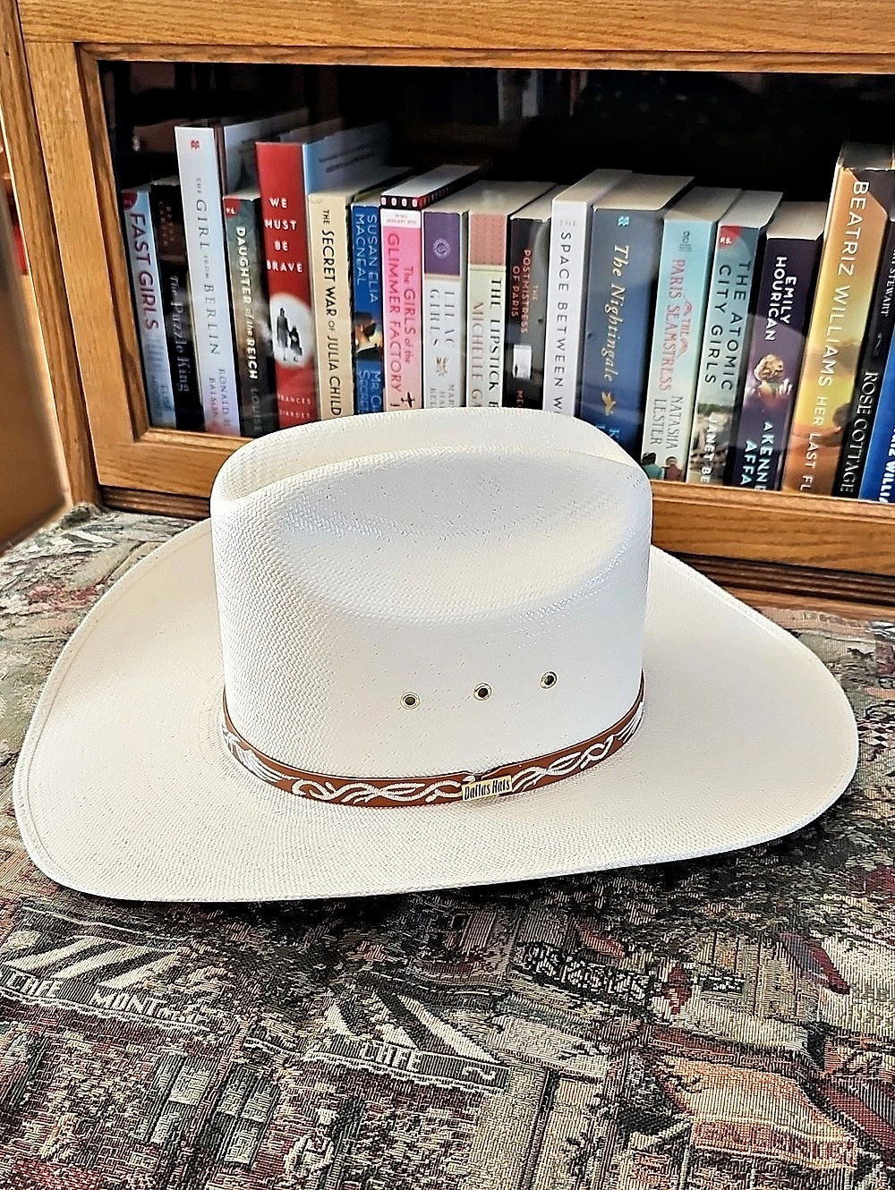 Dallas Hats Western Cowboy Hat White & Brown